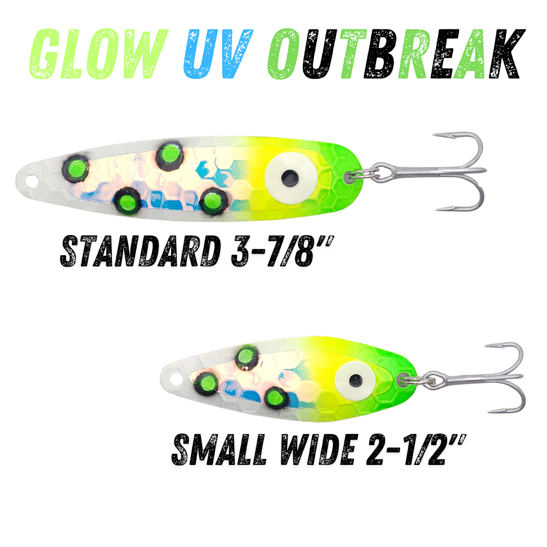 aqua glow fishing lures Aramish GloCast Mega The Frequency Minnow Glow Skirt Kit